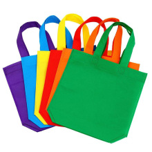 Promotional Customized Printing Stock Orange Color Bag Non-Woven Bag with Low MOQ Custom Logo Colorful Shopping Bag